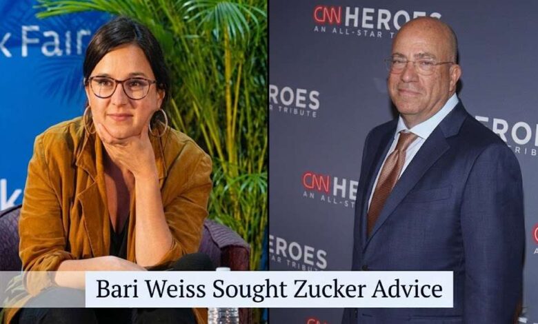 Bari Weiss Sought Zucker Advice