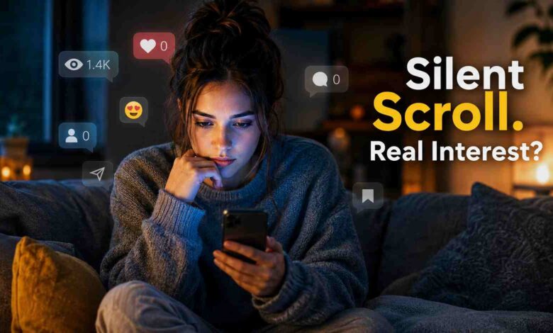 Social media silent scroller traits